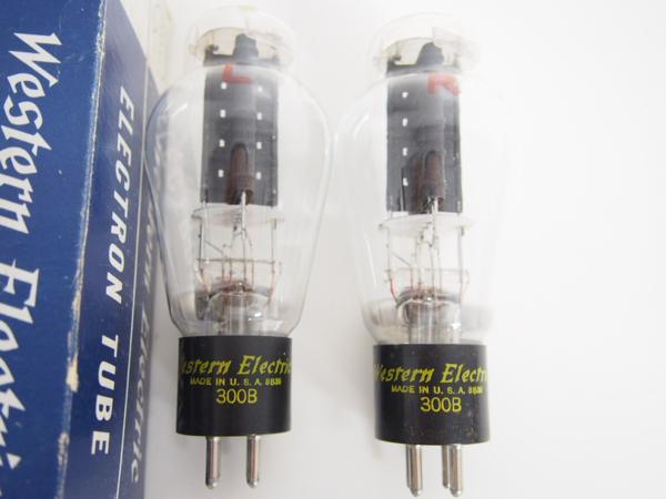 Western Electric 300B 真空管　８８年　ペア Western Electric 真空管 WE300B 8839 1988年製 ペア☆48B19-3(真空管