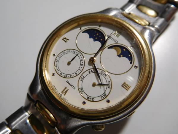 1円～used セイコー クォーツ 動作確認済(H-ウ32)