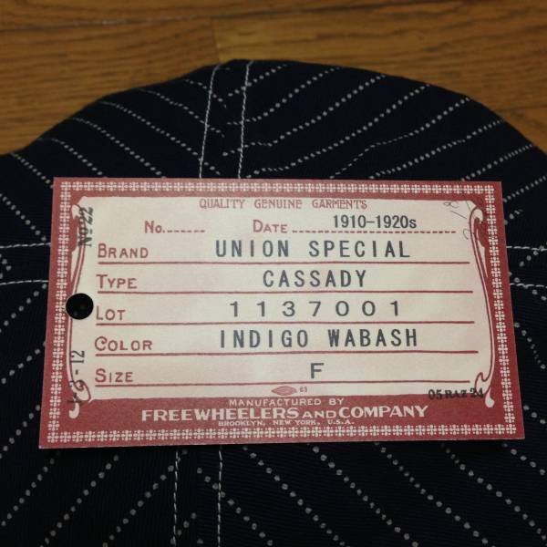 ☆FREEWHEELERS☆CASSADY INDIGO WABASH☆ フリーホイーラーズ