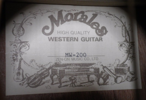 中古】アコースティックギター Morales モラレス MW-200(本体)｜売買