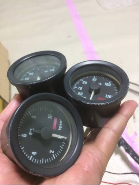 大森 3連水温 湯温 油圧 ジャンク_3