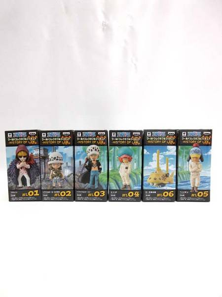 ワンピース ワールドコレクタブルフィギュア HISTORY OF LAW 全6種 ONEPIECE コレクタブルフィギュア HISTORY OF LAW 全6種 コミック