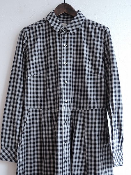 モリカゲシャツ　チェックワンピース モリカゲシャツMORIKAGE SHIRT KYOTO*チェックワンピースSS*1116