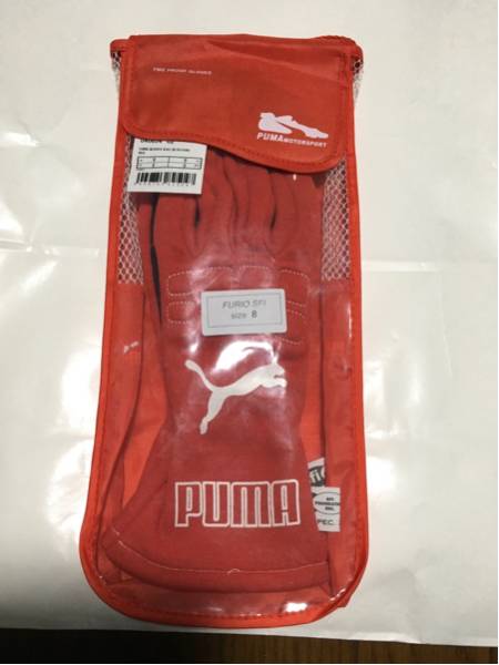 PUMAレーシンググローブ(赤) PUMA×PORSCHE EXPERIENCE FIA公認