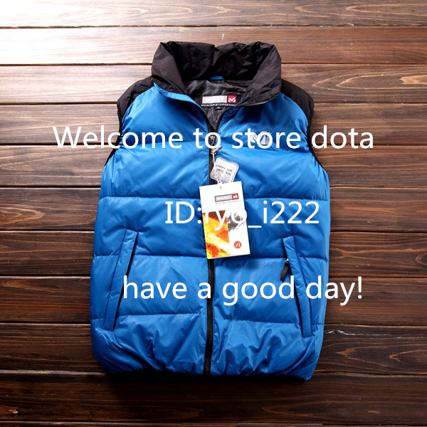 新品※フランス老舗ブランドMiliet※ダウンベスト　青サイズL