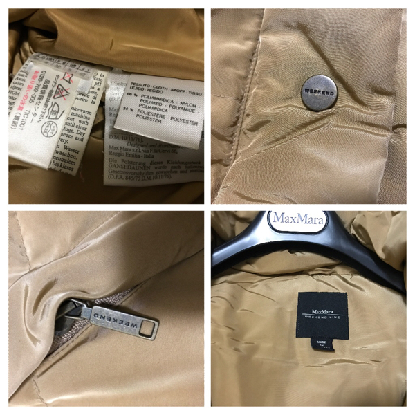 MaxMaraマックスマーラ フード付きデザインダウンコート40