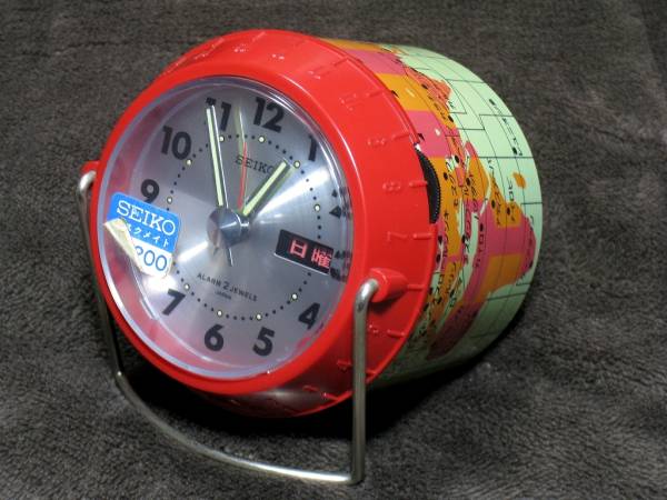 セイコー デスクメイト 目ざまし時計 手巻き AB-C271 緑 動品