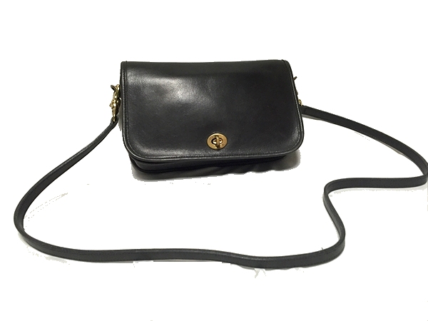 □OLD COACH□レザーショルダーバッグ/コーチ 本革□vintage ブランド
