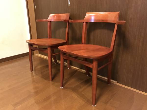 飛騨家具　柏木工　ソフィー　ダイニングチェア　2脚セット　①