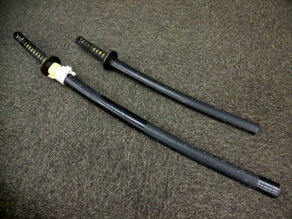 模造刀 大小2本セット 日本刀 龍 現状品 4404