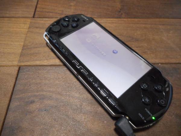 F【完動品】PSP3000本体ピアノブラックFW6.61