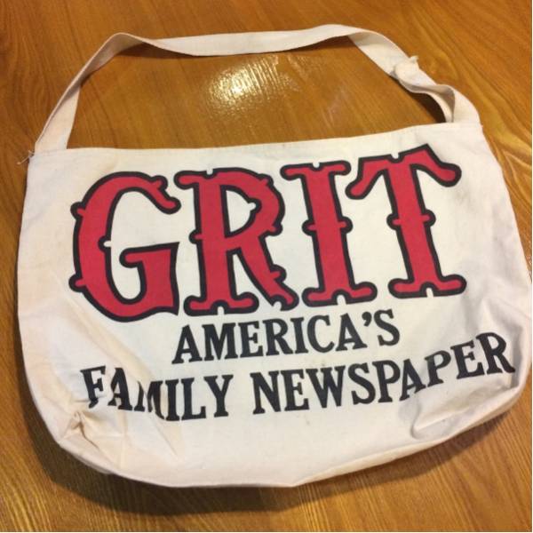 old GRITニュースペーパーバッグ 古着 ヴィンテージ アメリカ OldGRIT