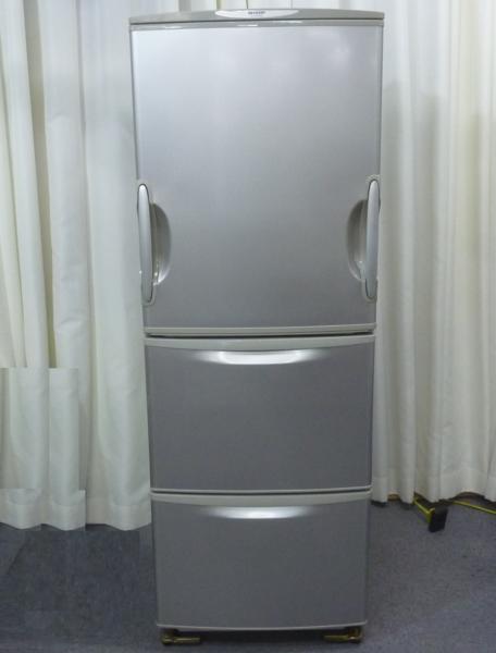 YL15bb) シャープ冷凍冷蔵庫 SJ-WA35G-S 両開き 345L(300リットル 