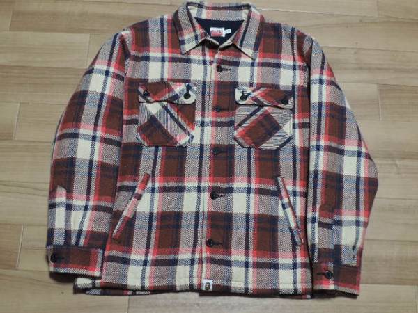 A BATHING APE エイプ ラブジェネチェック CPOジャケット