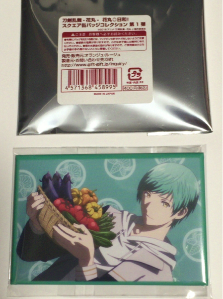 刀剣乱舞 花丸 アニメイトカフェ スクエア缶バッジ 一期一振