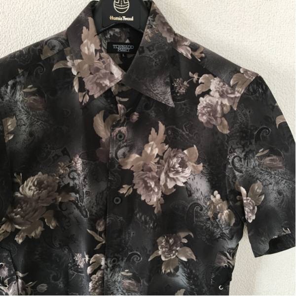 ◎美品◎トルネードマート 総柄 半袖シャツ Ｌ 日本製