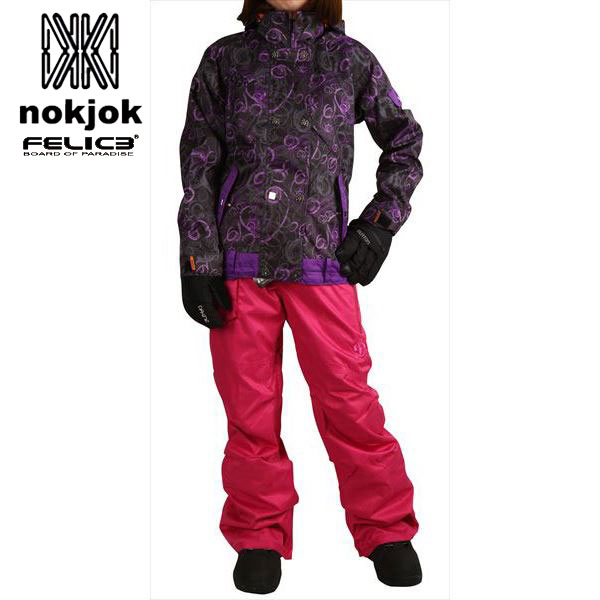 990円 SNB/FELICE スノーウェア上下セット nok-set2/S スキーウェア
