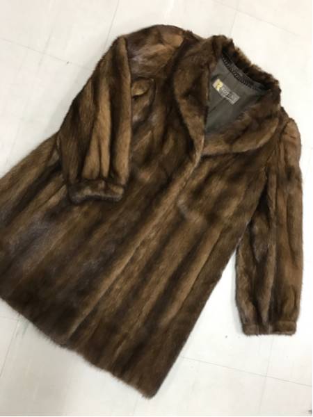 937◆ROTINY 肉厚【SAGA】デミバフ ハーフコート◆メスミンク◆