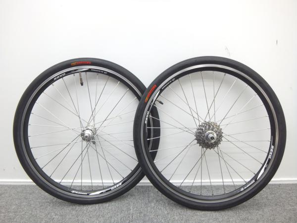 20インチ タイヤ・ホイール前後セット スプロケット付き 中古品