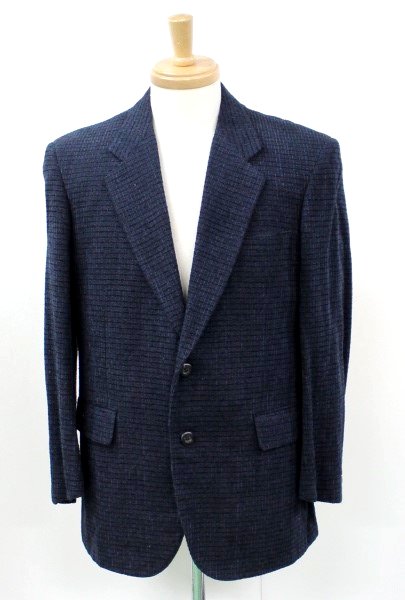 A228■mila schon■シルク100% ジャケット 紺ブレザー 美品 上質