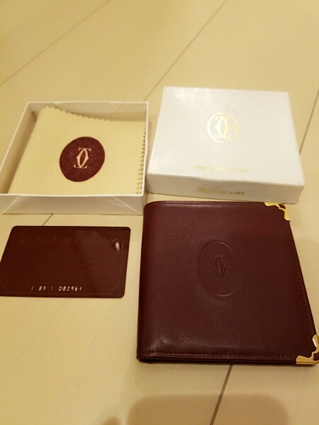 極美品】カルティエ Cartier マストライン 二つ折り財布