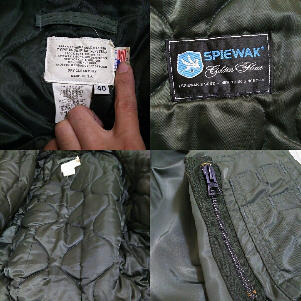 GOLDEN FLEECE SPIEWAK N-3B フリースジャケット 40 &SONS GOLDEN FLEECE SPIEWAK N-3B フリースジャケット 40 &SONS