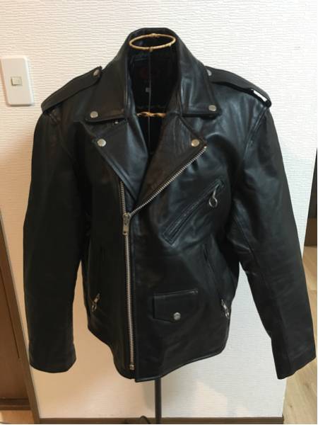 美品■AXEl レザージャケット 牛革 ダブルライダース