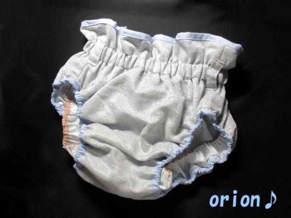 M～Ｌ対応/尿漏れやサニタリーに/内側ビニールのブルマ♪グレー