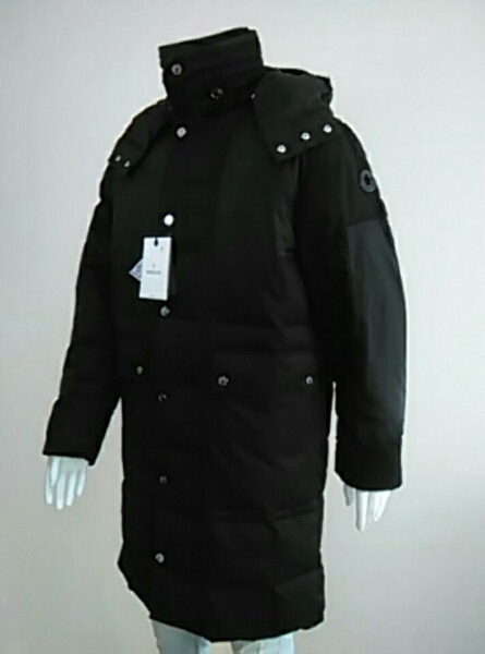 新品　モンクレール　ロングダウンジャケット　② Ｌ ブラック