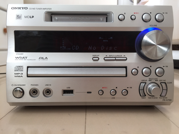 【訳あり】ONKYO CD/MDチューナーアンプ FR-N7XX ONKYO FR-N7SX オンキョー - CD⁄MDチューナーアンプ 訳ありONKYO