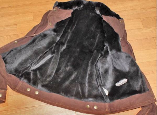 豪華総ファー毛皮裏地 最高級メンズレザーブルゾン