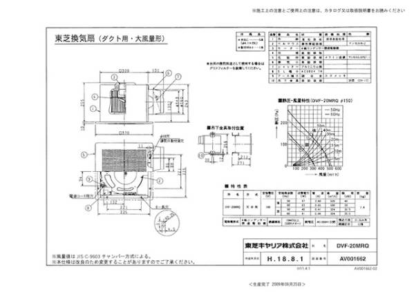 ★新品・未開封★東芝換気扇ダクト用DVF20MRQ_3