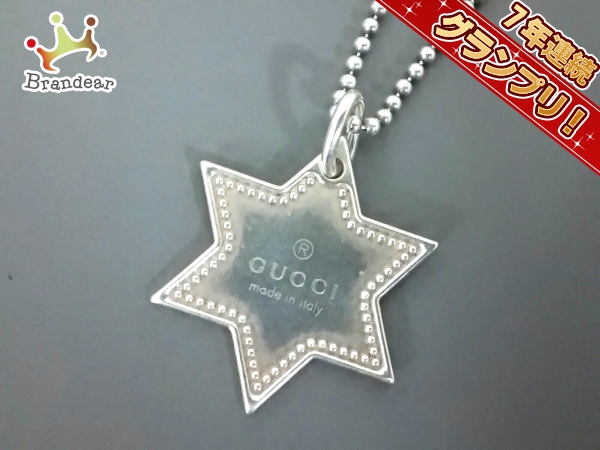 グッチ ネックレス - シルバー スター/ボールチェーン GUCCI