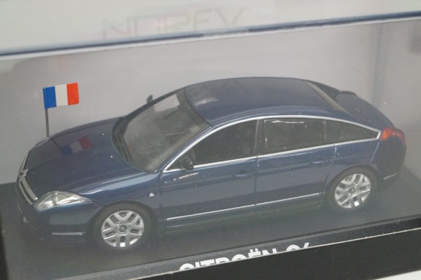 シトロエン C6 1/43 ミニカー　ノレブ ノレブ 1/43 シトロエン C6 大統領専用車 ブルー 【公式通販】