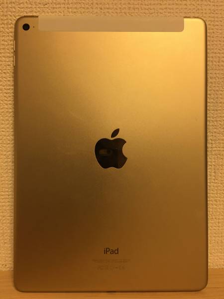中古 美品 au MH1C2J/A iPad Air 2 判定△ 16GB カバー 付き