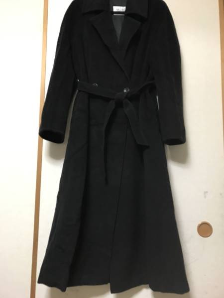 マックスマーラ白タグカシミヤ混ロングコート