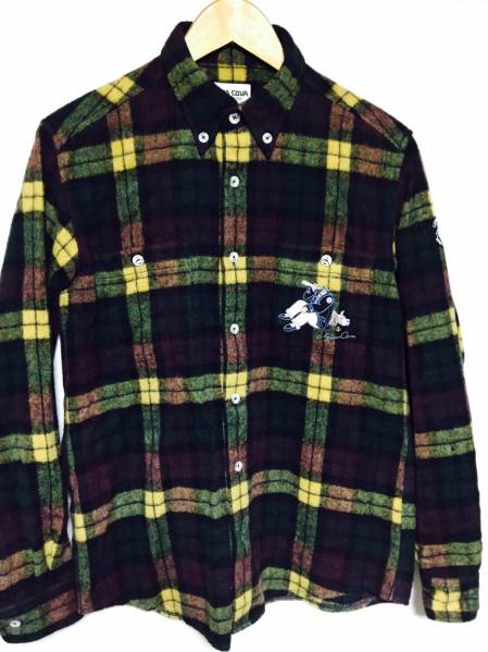 美品 SINA COVA シナコバ ネルシャツ チェック Mサイズ
