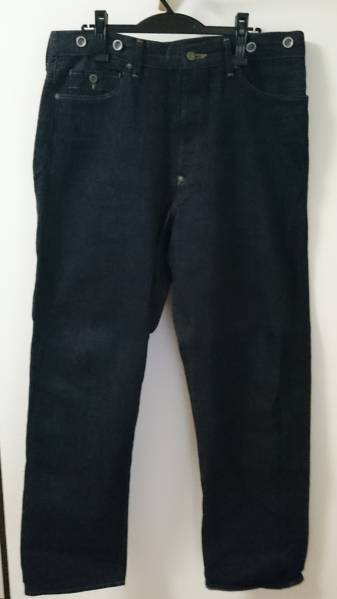 ナイジェルケーボン　デニム　サスペンダーボタン付き