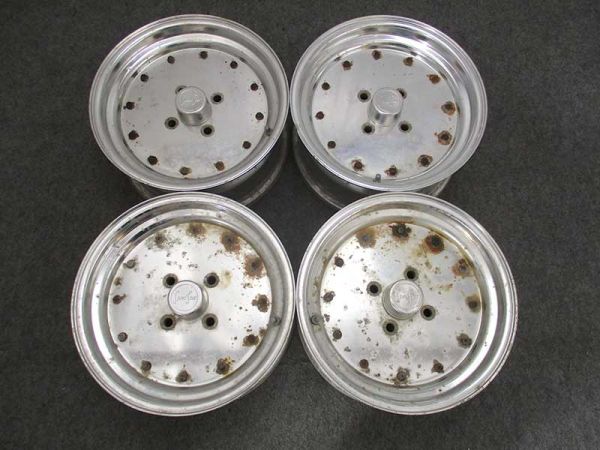 ☆B395 スピードスター マーク1 15インチ 4穴 7J ＋27 アルミ4本