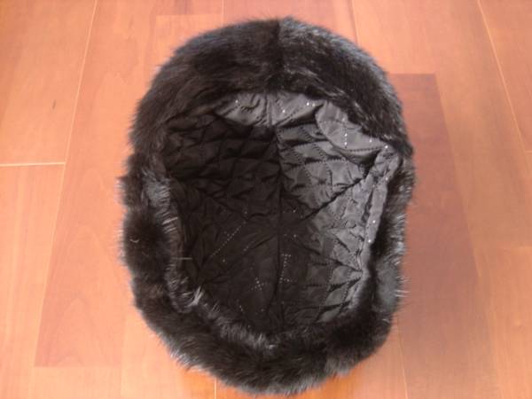 Boutique ミンク 帽子 ブラック 新品・未使用品 KATES CANADA*最