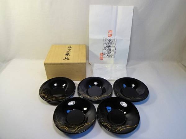 輪島塗 茶托 五島屋の中古品・新品・未 未使用❣️美品❣️輪島塗 | 5