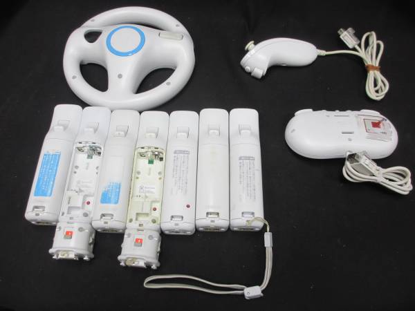 Wii - Wii本体、ハンドル2個 、ソフト7本セット Nintendo Wii 本体 ＋ソフト7種＋リモコン2、ハンドル2セット 楽天市場
