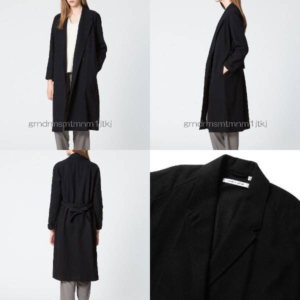 ユニクロ×ルメール○ウールカシミヤローブコート*ML*ネイビー 