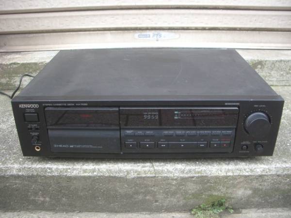 KENWOOD KX-7030】3ヘッド カセットデッキ 通電確認済み 現状品