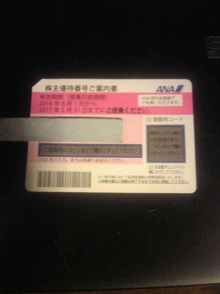 ANA 全日空 株主優待券 1枚　送料込み