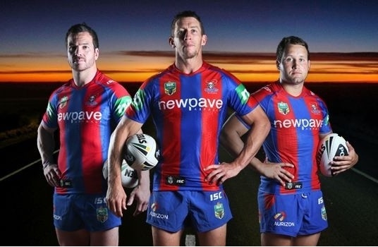 正規・新品☆NRLニューキャッスル・ナイツ2016ホームジャージ☆M