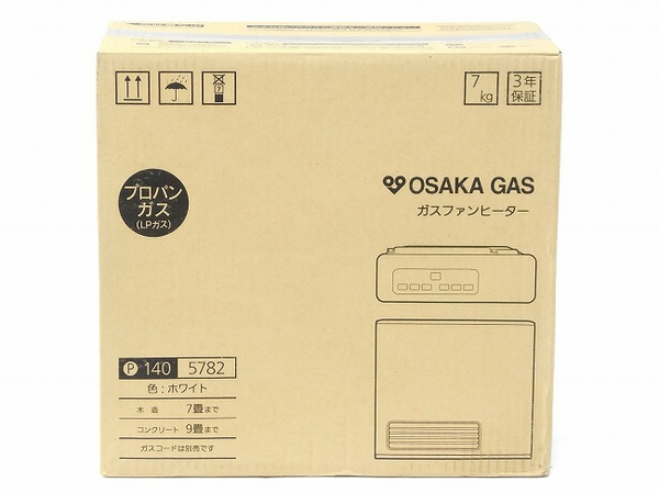 未使用 大阪ガス 140-5782 ガスファンヒーター LPガス O2223429