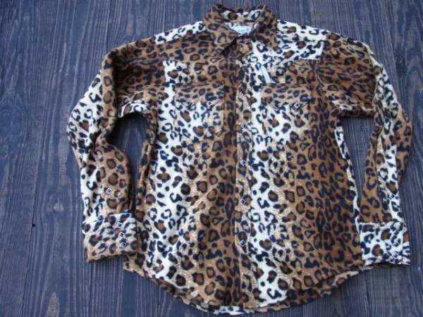 ロックマウント　ヒョウ柄！アニマル　フリース　ウエスタン　①