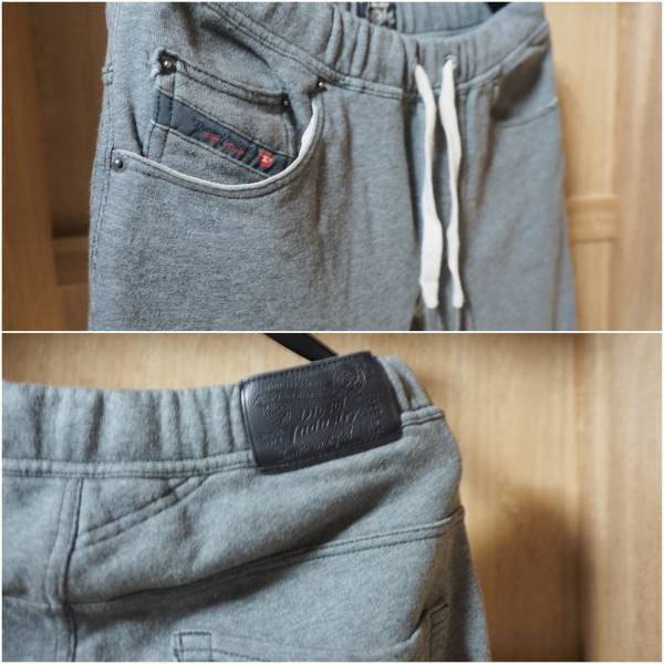 ★☆ディーゼル　DIESEL　グレー　スリムスウェットパンツ☆★