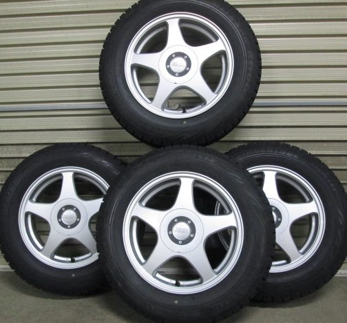 旧車 FR車 180SX S13 S14 GZ 195/65R15 ウエッズ 6.5-15 4穴 5穴114.3 OFF37 4本